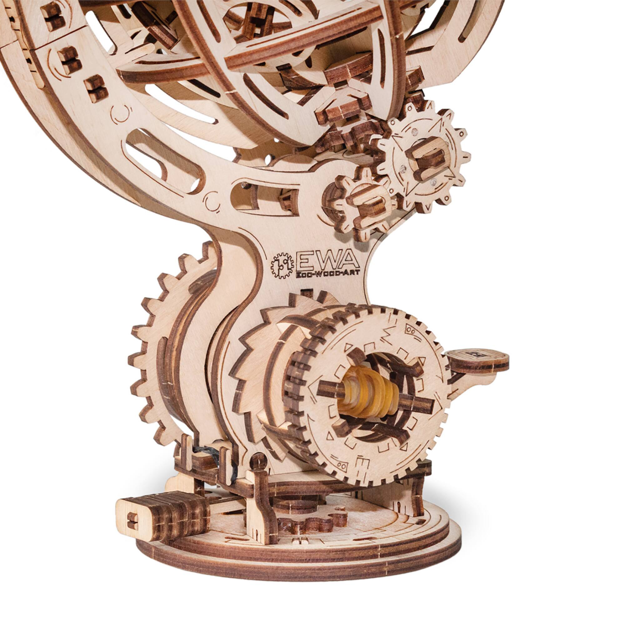 EWA™ Eco-Wood-Art Kinetic Globe 3D Wooden Stem Construction Kit
